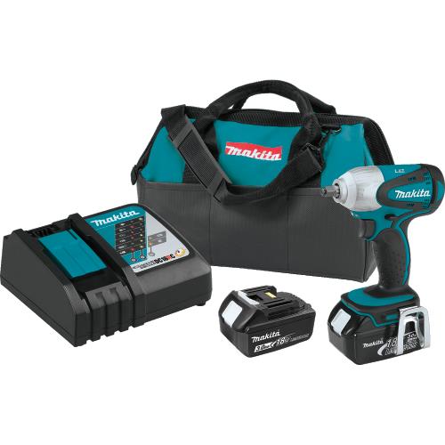 Makita XWT06 18V Lxt® Lithiumion Cordless 3/8" Sq. Drive Impact Wrench Kit