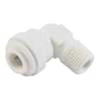 Jones Stephens C76887 3/8" Tube OD x 1/4" MIP Plastic Push On 90° Elbow