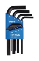 EKLIND TOOL 10509 9Pc. Metric L-Wrench Hexkey Set Short Arm