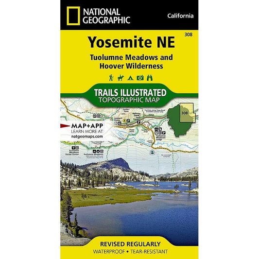 Paradise Clay NGM049 Yosemite NE: Tuolumne Meadows and Hoover Wilderness Map
