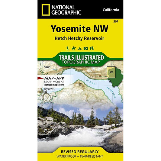 Paradise Clay NGM048 Yosemite NW: Hetch Hetchy Reservoir Map