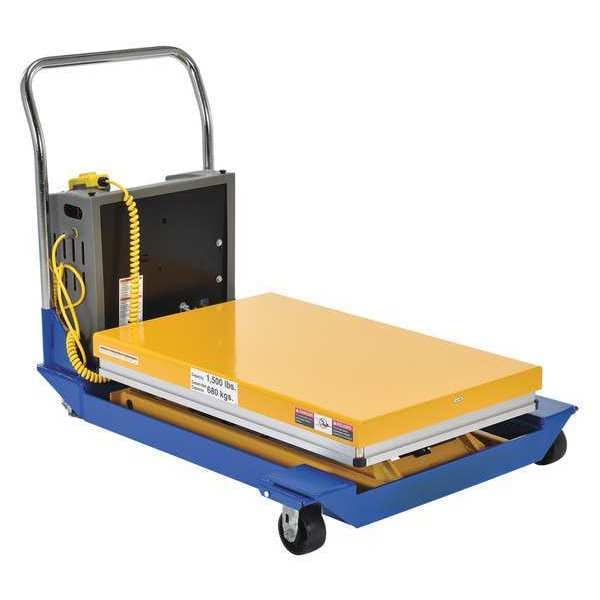 Vestil CART-24-10-DC Scissor Lift Cart, 1000 lb. Cap, 24"W, 48"L