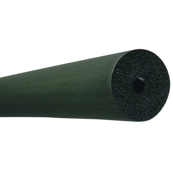 K-Flex 6RX038058 Pipe Insulation: Tube, Buna-N Rubber/PVC, Unslit, 3/8 in Thick, 5/8 in ID, 6 ft Lg, 2.3 R-Value, 378'/63 Pieces