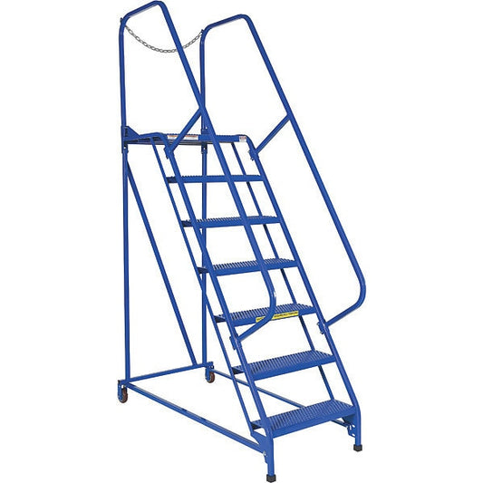 Vestil LAD-MM-7-P 100 H Steel Maintenance Ladder - 7 Step Perforated, 7 in Steps