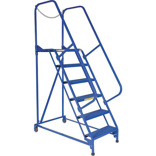 Vestil LAD-MM-6-P 90 H Steel Maintenance Ladder - 6 Step Perforated, 6 Steps