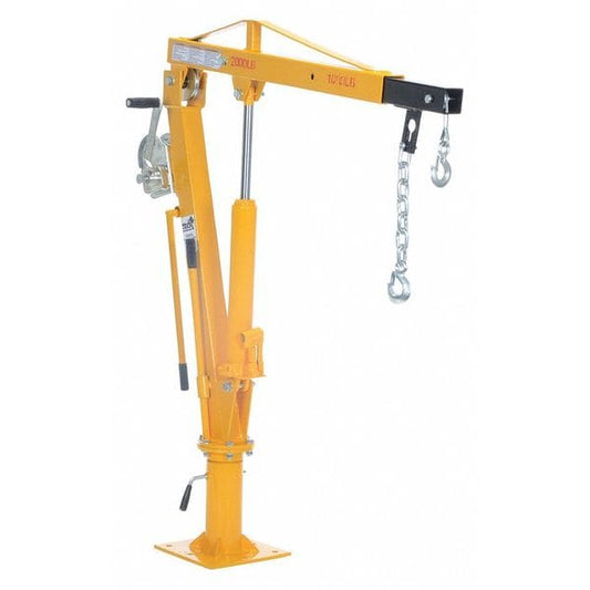 Vestil WTJ-4 Jib Crane, Base Mounted, 2,000 lb Capacity, Height Under Span: 7 ft
