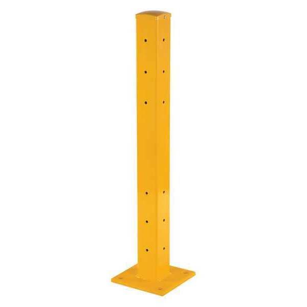Vestil GR-F3R-DI-TP42-YL Structural Guard Rail - Rigid Post