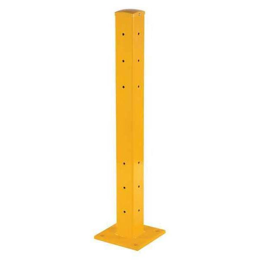 Vestil GR-F3R-DI-TP42-YL Structural Guard Rail - Rigid Post