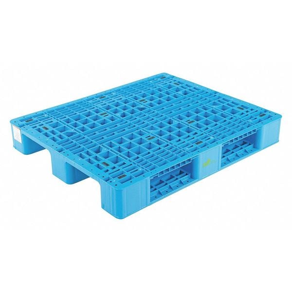 Vestil PLPR-4840-ST High Density Polyethylene (HDPE) Rackable Pallet, 39.25 in L, 47.25 in W, 6 H