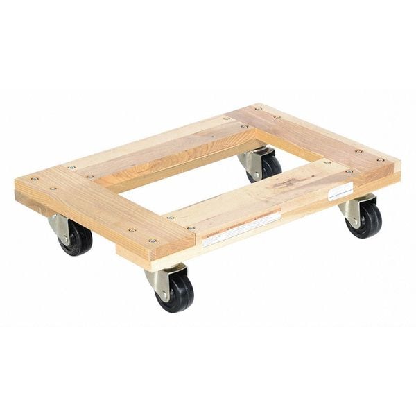 Vestil HDOF-1624-9 Hardwood Dolly - Open Deck