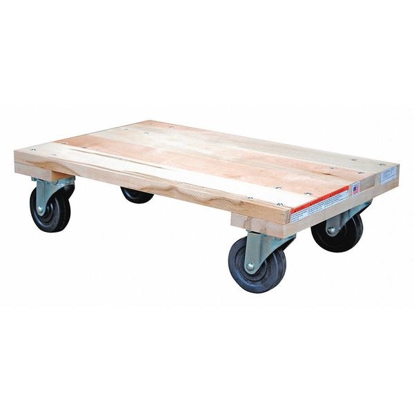 Vestil HDOS-1624-12 Hardwood Dolly - Solid Deck