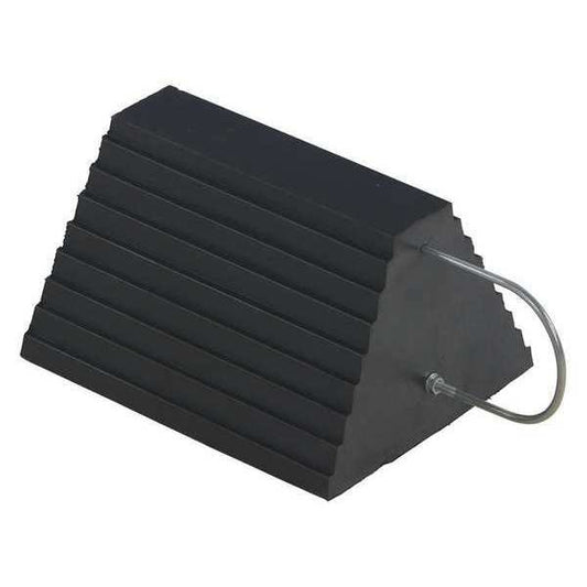 Vestil RWC-9-U Molded Rubber Wheel Chock With U Handle