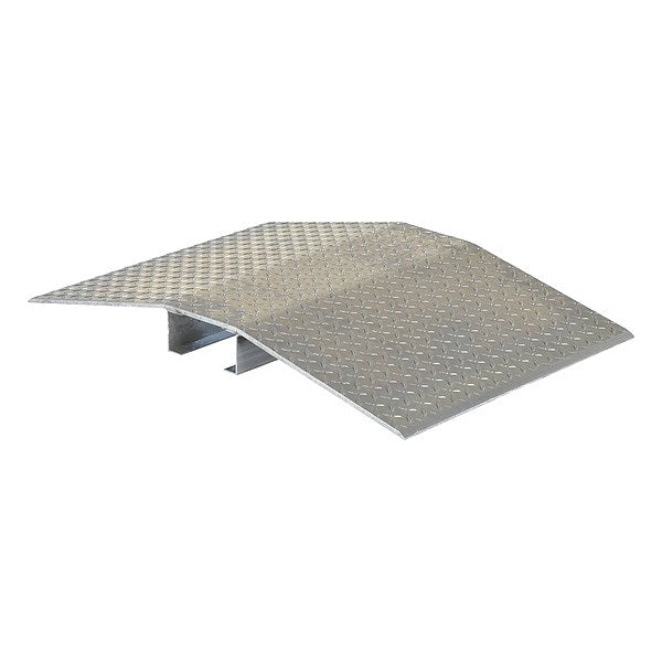Vestil FHCR-48-36-4-4H Cable Ramp, 4-3/8 in H, 4 ft L, 36 in W, 1 Channel, Aluminum, Silver