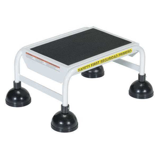 Vestil LAD-1-W 9.5 H Steel Commercial Spring Loaded Rolling Ladder, 1 Steps