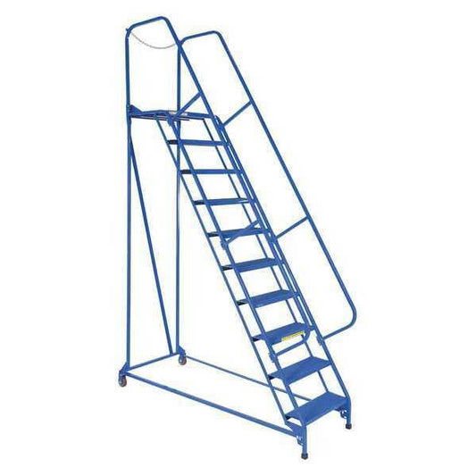 Vestil LAD-MM-10-P 130 H Steel Maintenance Ladder - 10 Step Perforated, 10 Steps