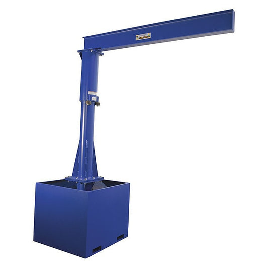 Vestil JIB-CB-100-8-10 Portable Jib Crane - Fork Tube Base