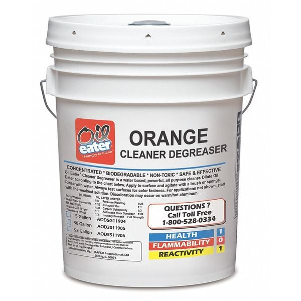 Oil Eater AOD5G11904 Pro Strength Degreasers 5 Gallon Bucket