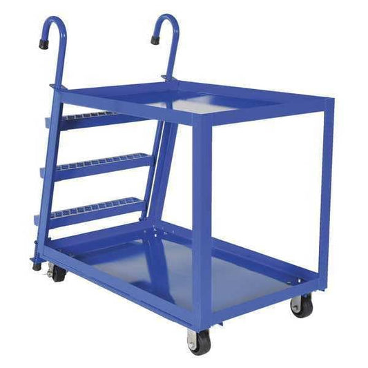 Vestil SPS2-2848 Steel Stock Picking Ladder Cart 1000 lb. Capacity, 51-3/4"L x 27-7/8"W x 50-1/8"H