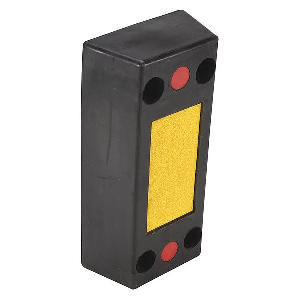 Vestil B-1224-6 Rectangle Molded, Rubber Bumper, 6x24x12