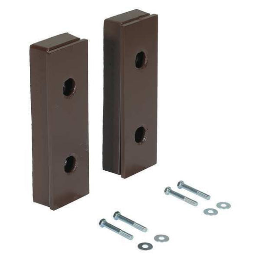 Vestil B-516-SF Steel Face Molded, Rubber Bumper, 2x16x5