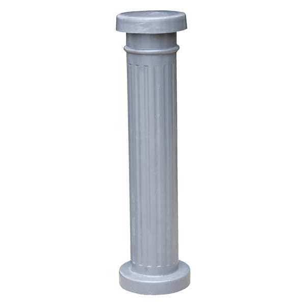 Vestil BOL-ALUM Decorative Aluminum Bollard, 43.5 x 12"