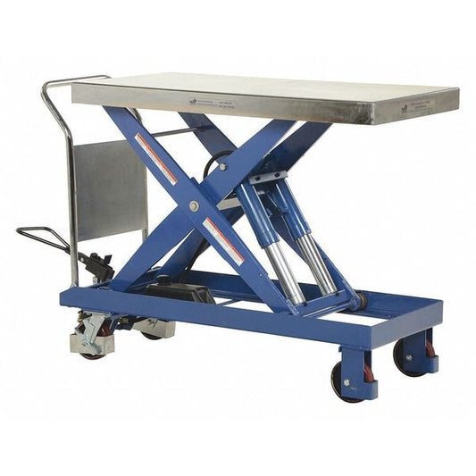 Vestil CART-4000 Single Hydraulic Scissor Cart, 4000 lb. Cap, 24"W, 47"L