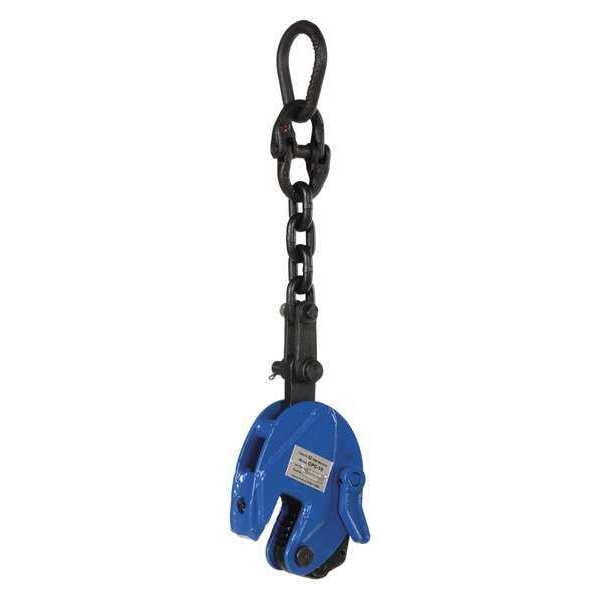 Vestil CPC-10 Vertical Plate Clamp With Chain, 1000 lb.