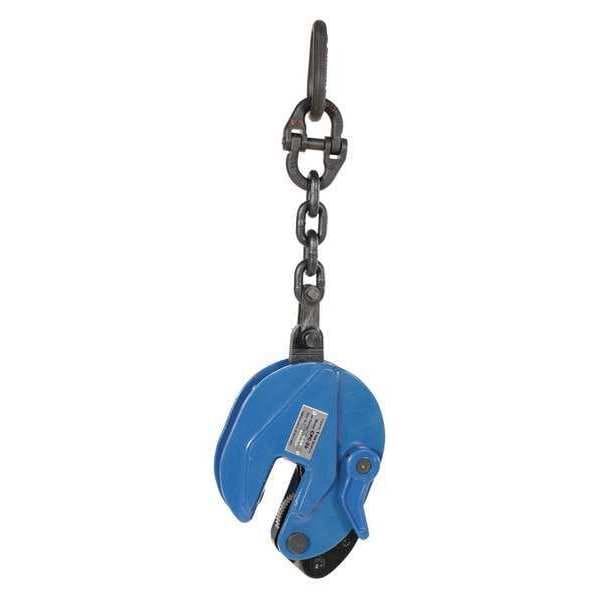 Vestil CPC-20 Vertical Plate Clamp With Chain, 2000 lb.