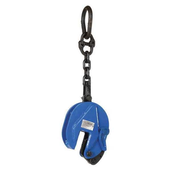 Vestil CPC-40 Vertical Plate Clamp With Chain, 4000 lb.