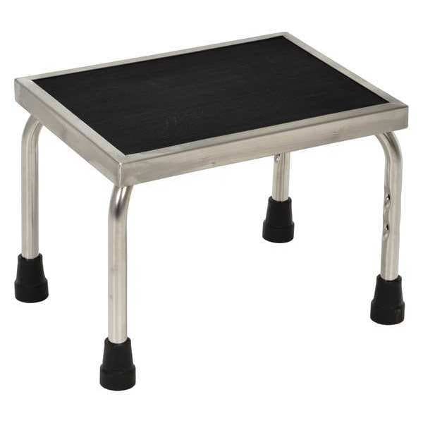 Vestil FT-SS-1 Stainless Steel Foot Stool, 1 Steps, 11 Overall Height, Stainless Steel, Silver