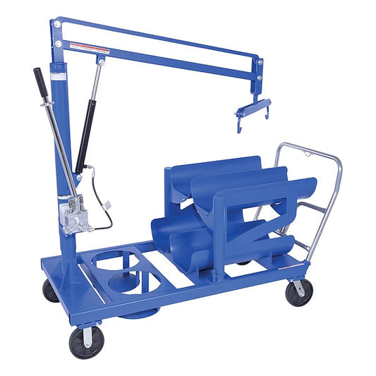 Vestil LP-6 LP Tank Truck With 6 Tank Storage 8 x 2 Glass-Filled Nylon Casters