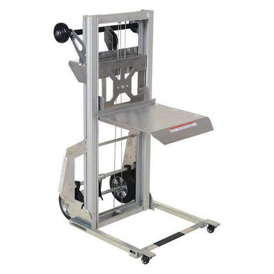 Vestil PALL-200 Portable Aluminum Load Lifter, 200 lb., 200 lb Load Capacity, 44.9375 Overall Height, Aluminum