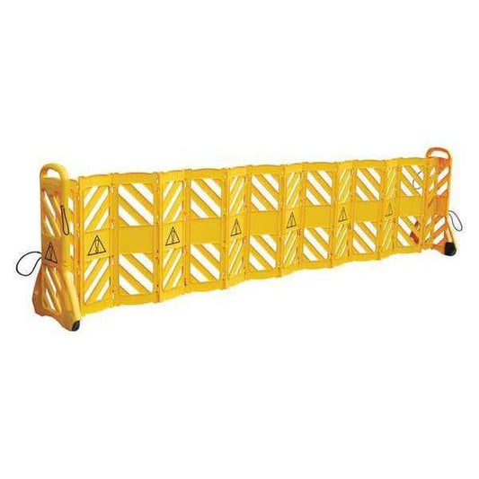 Vestil MSB-138 Mobile Plastic Safety Barrier, 40" High
