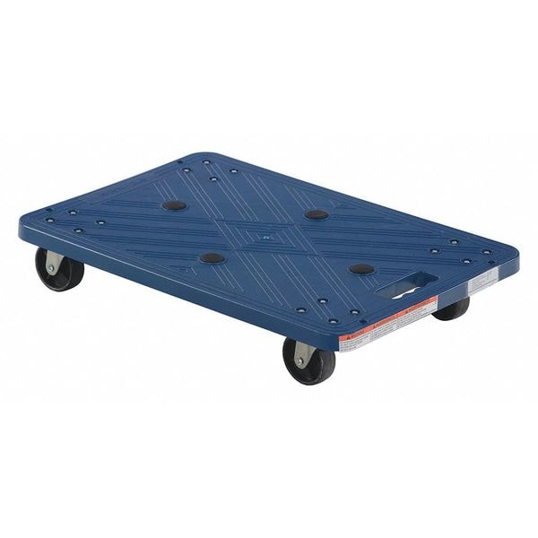 Vestil POS-1624 Blue Plastic Dolly 220 lb Capacity 16 x 24