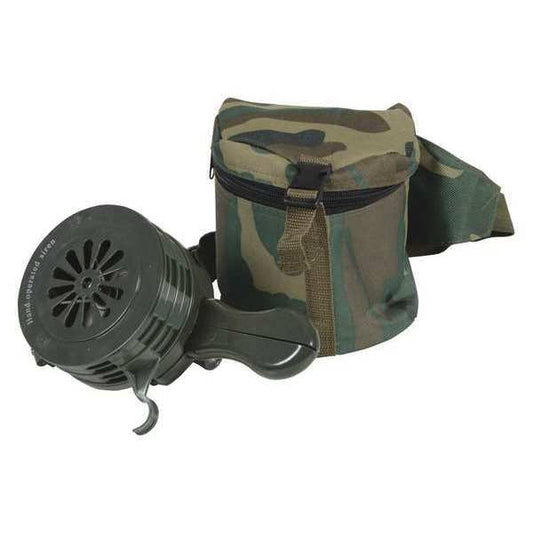Vestil SIREN-100-P-GN Siren, Hand Crank, Plastic-Army Green