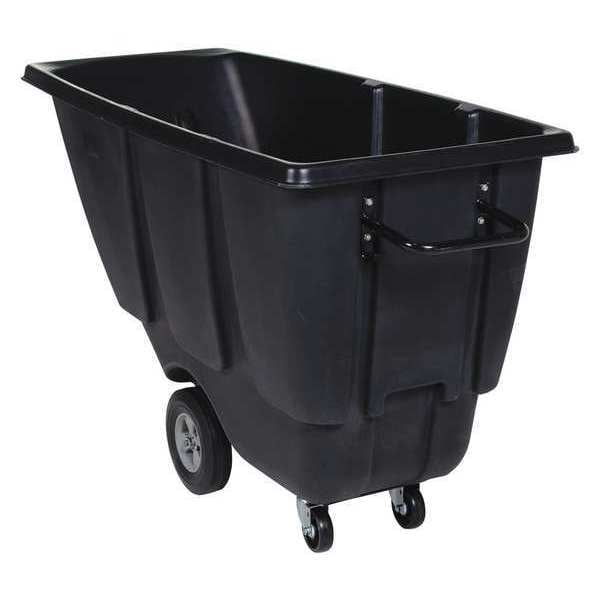 Vestil TDT-50-LD-BLACK Light Duty Tilt Truck 1/2 Cubic Yard 450 lb Black
