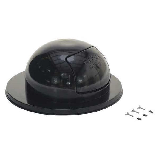 Vestil TRASH-TOP-BK Black Steel Waste Disposal Top For Drum