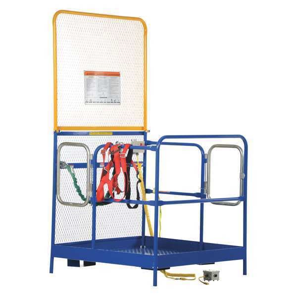 Vestil WP-4848-84B-DD-FF Steel Work Platform, Double Doors, 1000 lb