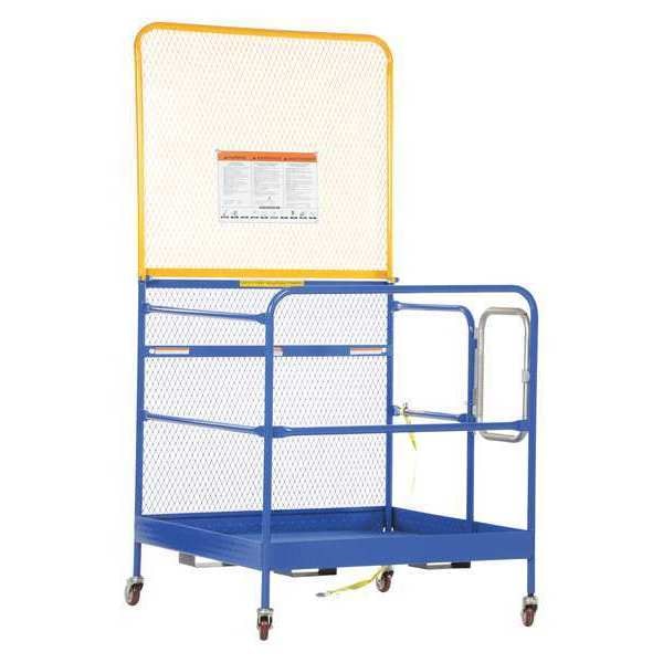 Vestil WP-4848-CA-84B Steel Work Platform, 84" Back Casters, 1K