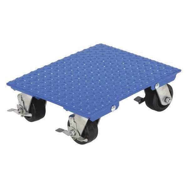 Vestil VPLDO/S-1418-AS Blue Steel Plate Dolly 1200 lb Capacity 14 x 18