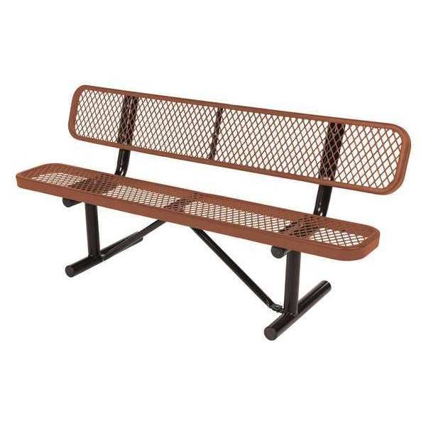 Vestil BEN-MX-96-BN Expanded Metal Bench, 96", Brown