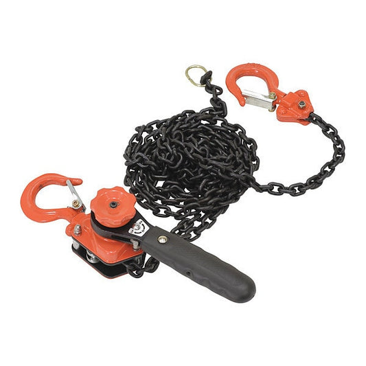 Vestil ELH-05-10 Economy Lever Hoist, 0.5K, 10 ft., 500 lbs Load Capacity, Mini Lever Hoists Hoist Lift, Hook