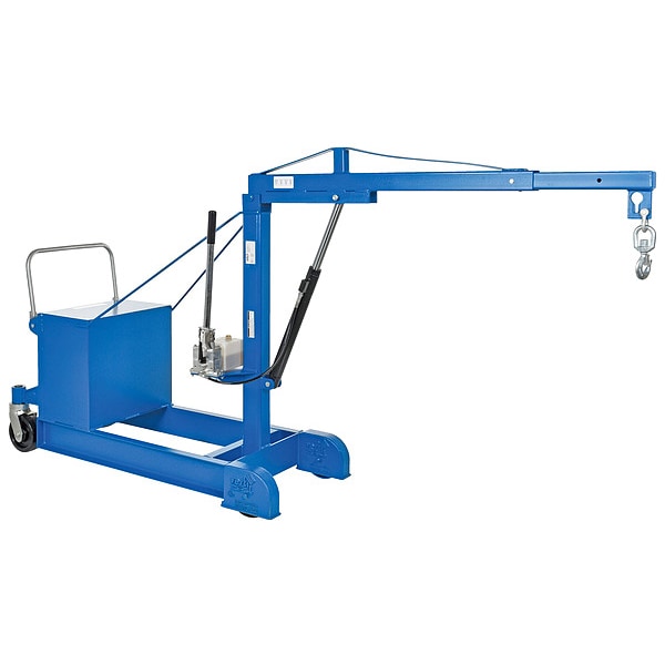 Vestil CBFC-500 Mobile Floor Crane, Counter Balance, 500Lb