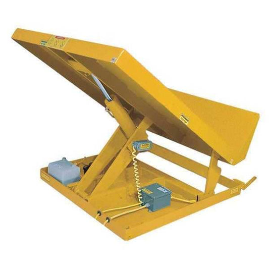 Vestil UNI-4848-4-YEL-460-3 Lift Table, 3 Phase, 4000 lb. Cap, 48"W, 48"L, 460V, Yellow