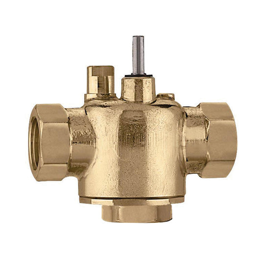 Caleffi Z300411 Z-One™ 3-Way valve body,1/2",NPT,1.0Cv,75 PSI ∆P