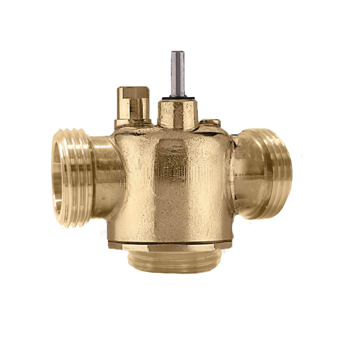 Caleffi Z300687 Z-One™ 3-Way valve body,1",Male Union,7.5Cv,20 PSI ∆P