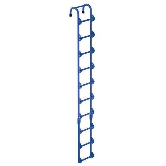 Vestil NTAL-10 10 ft Overall H, Storage Tank Ladder, Steel, Powder Coated Finish, 300 lb Load Capacity