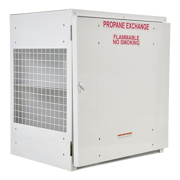 Vestil CYL-EX-12-S Gas Cylinder Cabinet, 40 in.W, Capacity 12