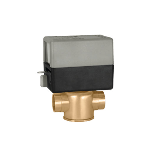 Caleffi Z40 Z-One™ 2-Way valve body,Normally Closed Actuatorw/ Switch,24V,Inverted Flare,Inverted Flare,3.5Cv,50 PSI ∆P