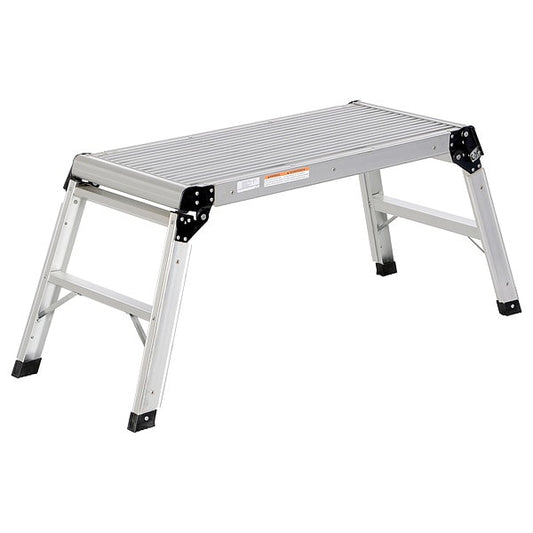 Vestil AFSP-2 Aluminum Folding Step Platform, 19.4375 Overall Height, Aluminum, Silver